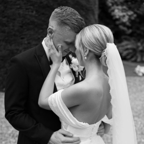 Real Bride - Amy wearing Beauty veil