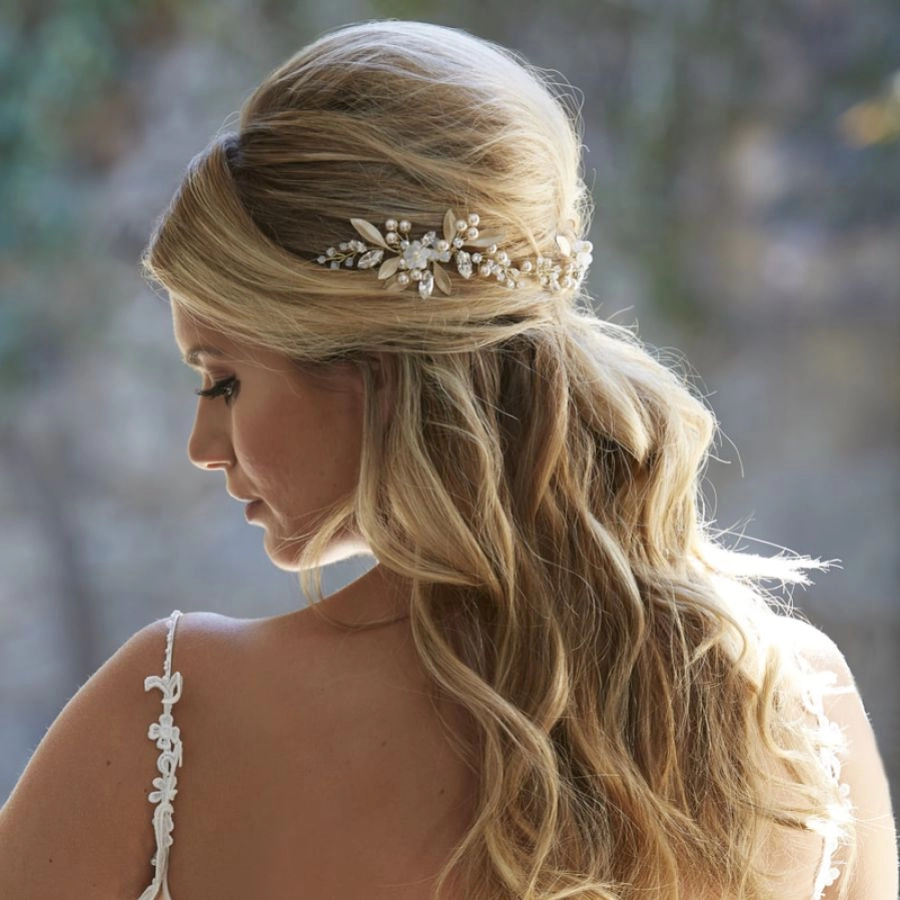 New Vintage Wedding Crystal Hair Comb Bridal Tiara Bride Hair Piece Accessories 