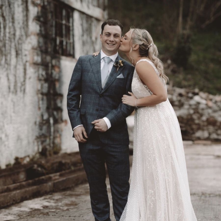 Real Bride - Jess wearing Claire sandals