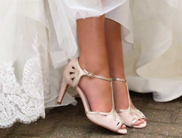 Chaussures rose poudré mariage hotsell