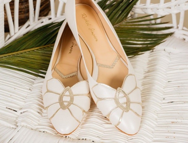 Chaussures plates mariage et sandales plates mariee Lace Favour