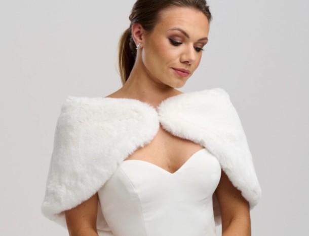 Faux Fur Jackets, Capes and Shawls For Brides