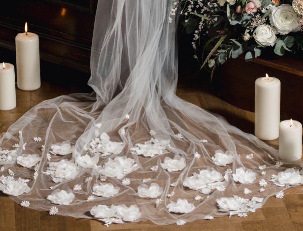 Discover Stunning Floral Veils For Your Big Day