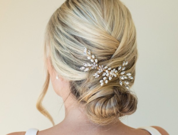 Gold Hair Combs for Brides & Bridesmaids