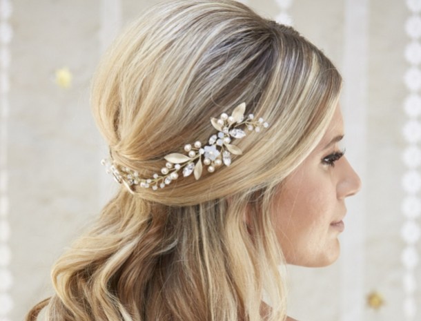 Find your dream gold headpiece with Lace & Favour