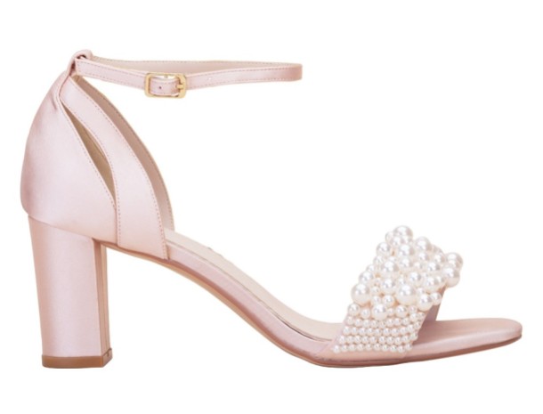 Pretty in Pink Bridal Sandals