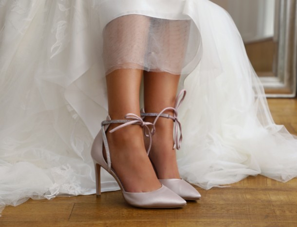 Splendide scarpe da occasione color taupe