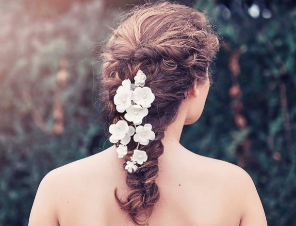 Rhinestone Flower The Bridal Headdress /Lace Head Flower / Wedding Hair  Accessories / Wedding Jewelry