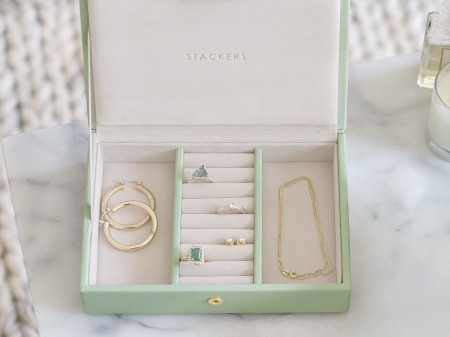 Sage Green Jewellery Box