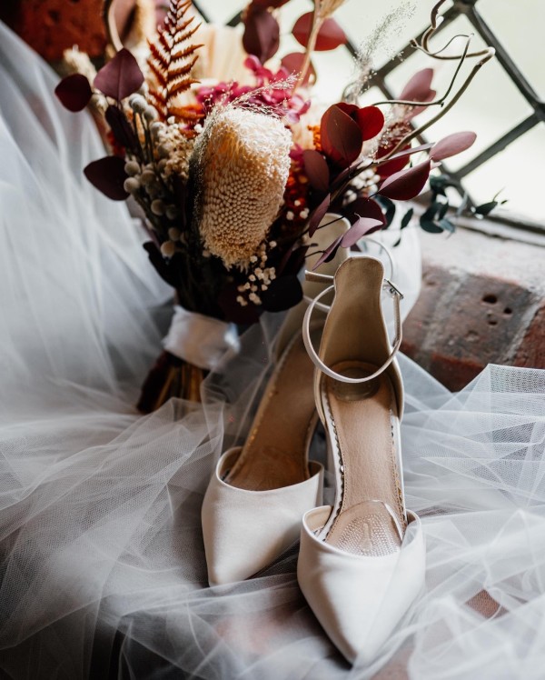Photo of Perfect Bridal Liberty Ivory Satin Block Heel Ankle Strap Court Shoes uploaded by A on 20th February 2024