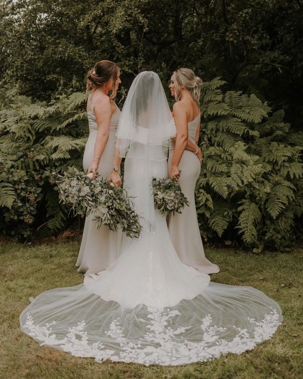 Photo of Rainbow Club Tosca Ivory Russian Braid Edge Veil uploaded by D on 20th September 2021