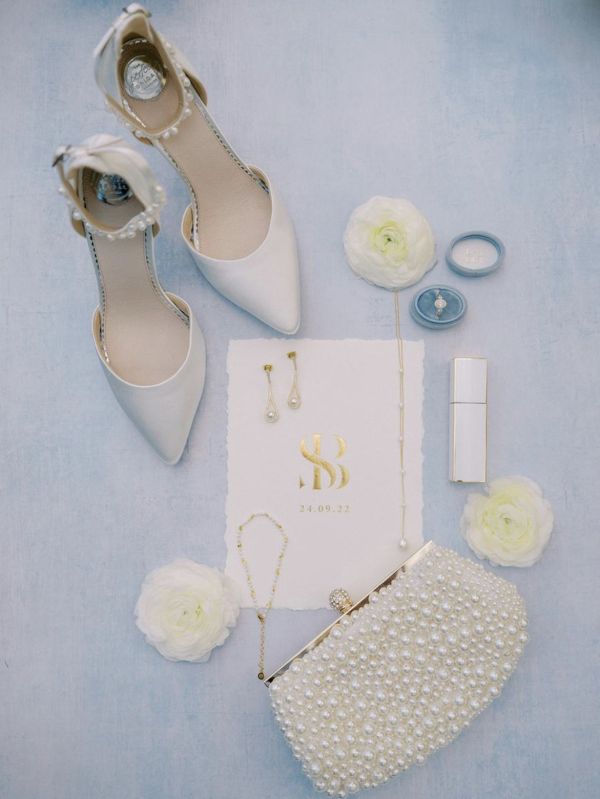 Photo of Perfect Bridal Ella Dyeable Ivory Satin Keshi Pearl Ankle Strap Court Shoes uploaded by G on 18th May 2023
