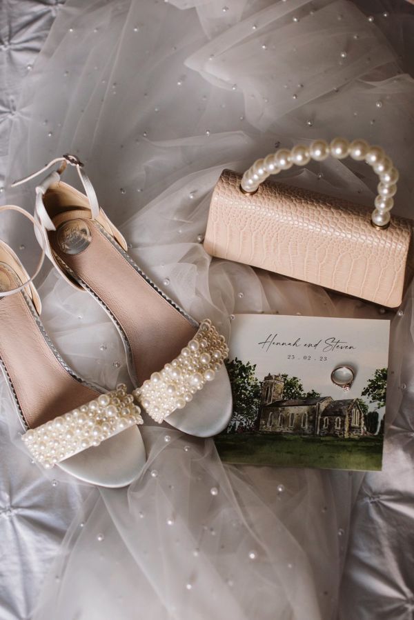 Photo of Perfect Bridal Carrie Ivory Satin Pearl Block Heel Bridal Sandals uploaded by H on 21st March 2023