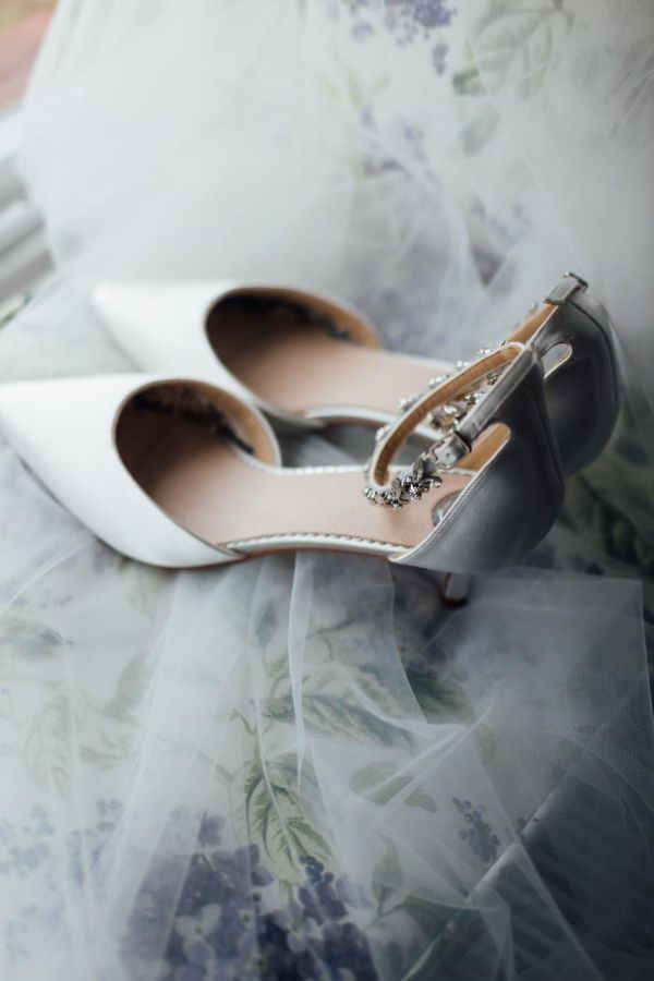 Photo of Perfect Bridal Eliza Dyeable Ivory Satin Embellished Ankle Strap Kitten Heels uploaded by H on 31st May 2023