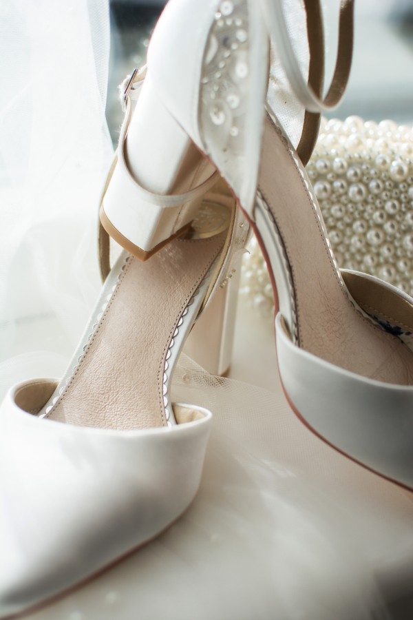 Photo of Perfect Bridal Indi Dyeable Ivory Satin Block Heel Ankle Strap Court Shoes uploaded by I on 11th December 2023
