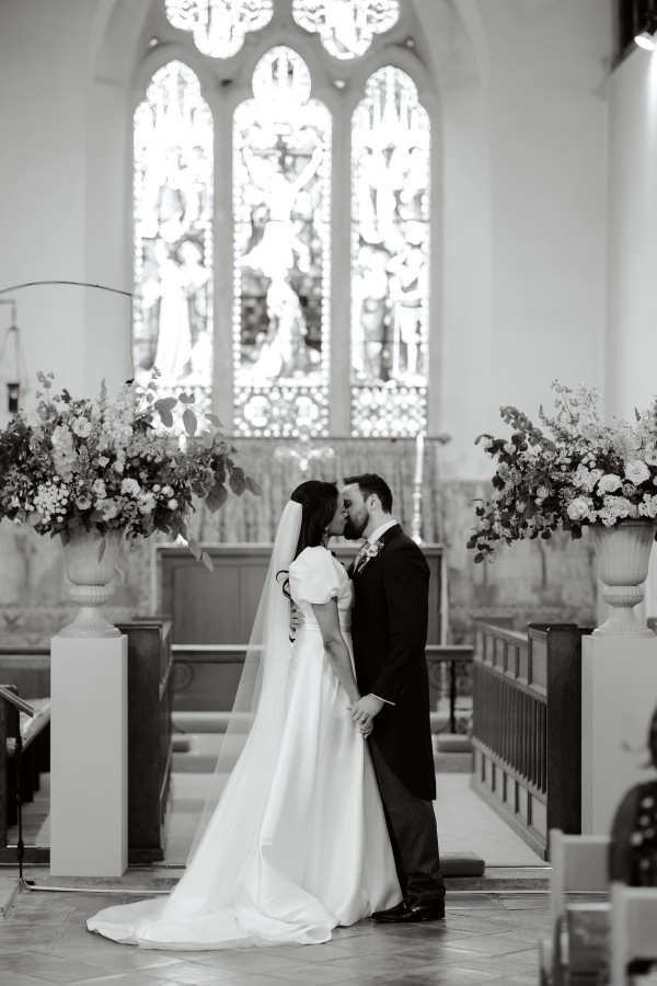 Photo of Bianco Ivory Plain Single Tier Chapel Veil with Cut Edge S226 uploaded by J on 24th October 2024