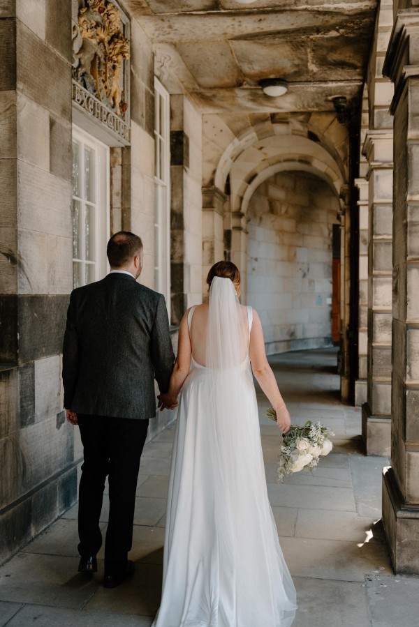 Photo of Bianco Ivory Plain Single Tier Floor Length Veil with Cut Edge S227 uploaded by J on 22nd July 2024