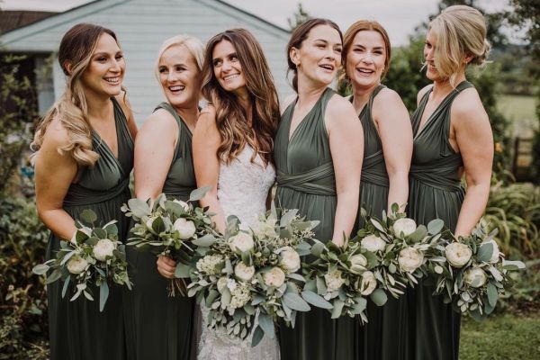 Photo of Emily Rose Olive Green Multiway Bridesmaid Dress (One Size) uploaded by K on 17th September 2021