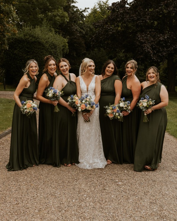 Photo of Emily Rose Olive Green Multiway Bridesmaid Dress (One Size) uploaded by L on 25th September 2024