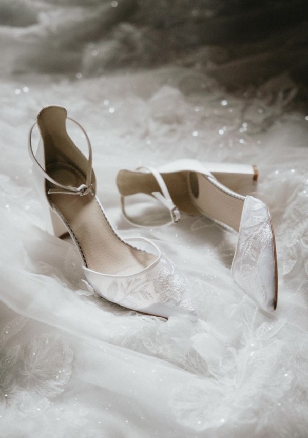 Photo of Perfect Bridal Milan Ivory Lace Block Heel Ankle Strap Shoes uploaded by L on 29th August 2024