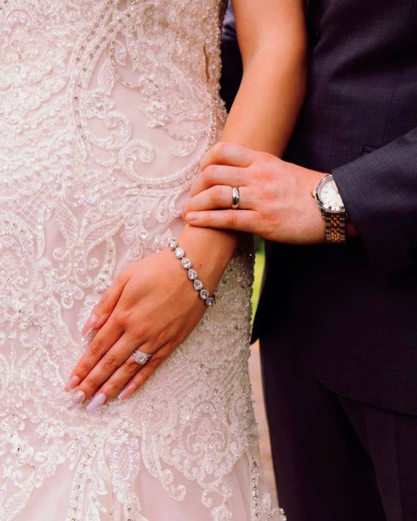 Photo of Hampton Teardrop Cubic Zirconia Wedding Bracelet (Silver) uploaded by M on 10th August 2021