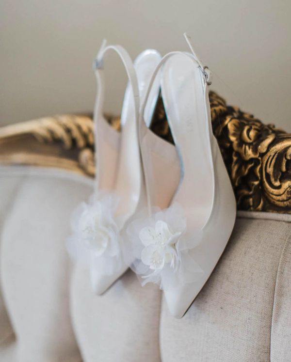 Photo of Perfect Bridal Apple Ivory Flower Shoe Clips uploaded by M on 29th September 2023