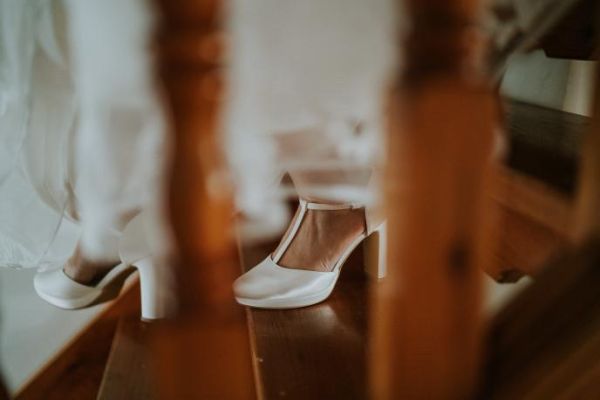 Photo of Avalia Coco Ivory Satin High Block Heel T-Bar Shoes uploaded by R on 5th January 2022