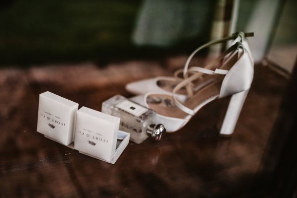 Photo of Perfect Bridal Kiera Dyeable Ivory Satin Cross Strap Block Heel Courts uploaded by T on 15th July 2022