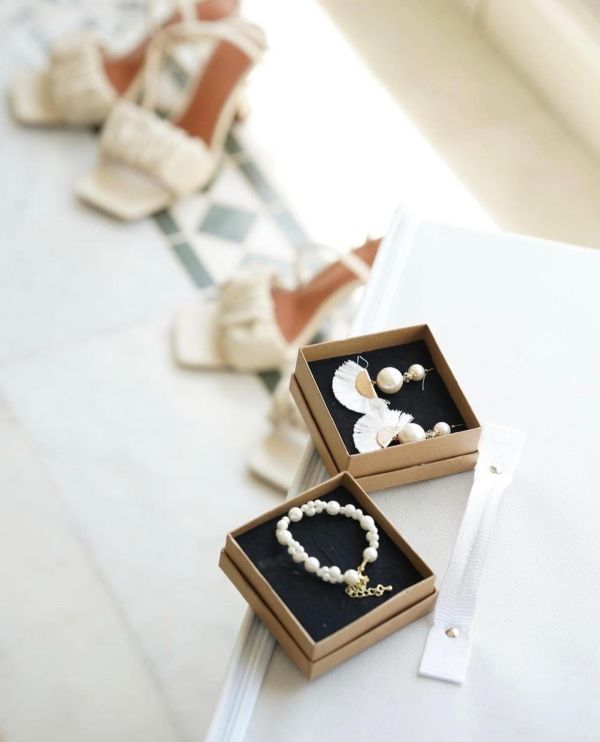 Photo of Arianna Paradise Chunky Pearl and Tassel Earrings ARE623 uploaded by U on 11th January 2023