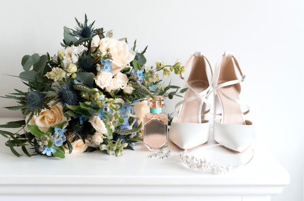 Photo of Perfect Bridal Kiera Dyeable Ivory Satin Cross Strap Block Heel Courts uploaded by V on 25th April 2024