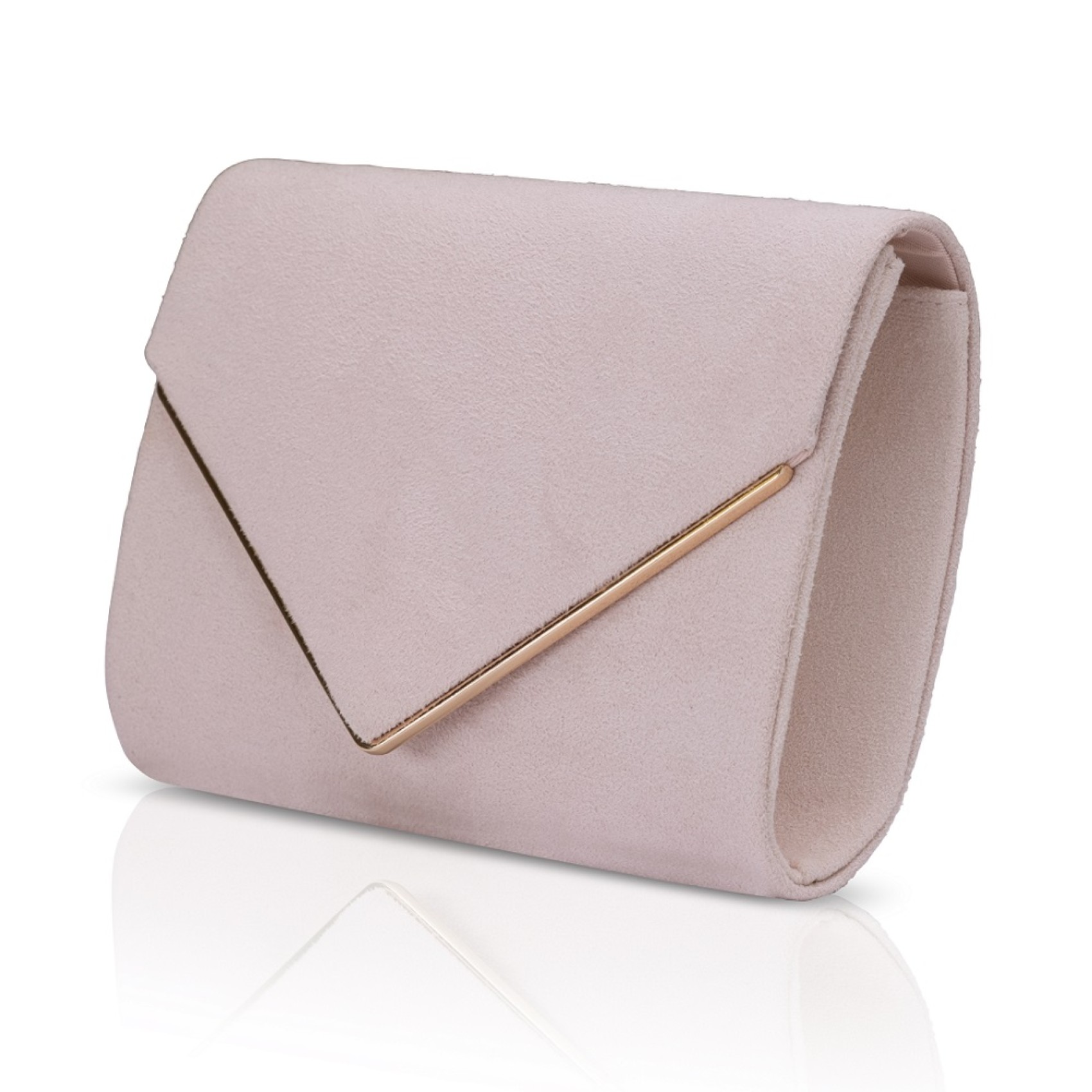 Missguided Nude Faux Suede Mini Tassel Clutch Bag, $34 | Missguided |  Lookastic