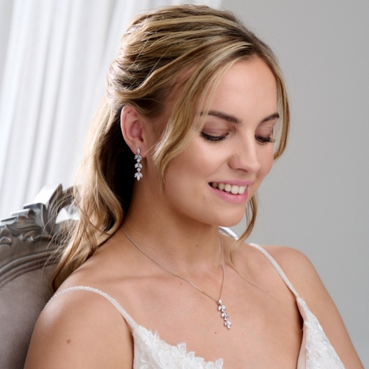 Aria Cubic Zirconia Bridal Jewellery Set
