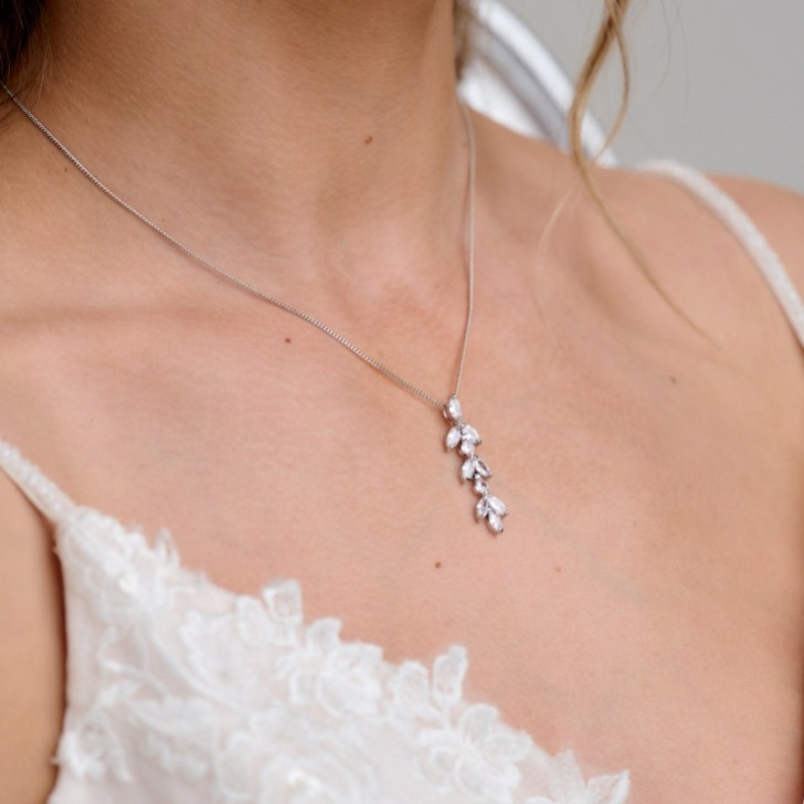 Aria Silver Cubic Zirconia Pendant Necklace