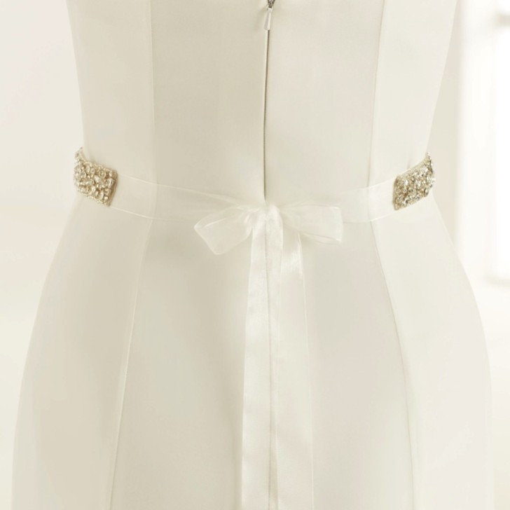 Bianco Sparkling Crystal Wedding Dress Belt