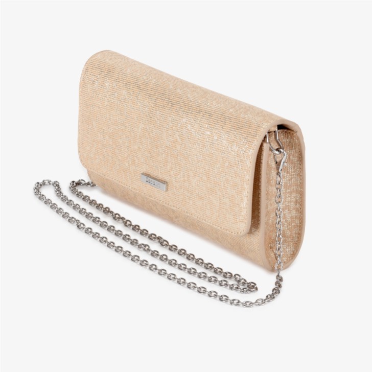 Capollini Pochette en cuir nubuck Gold Dorado