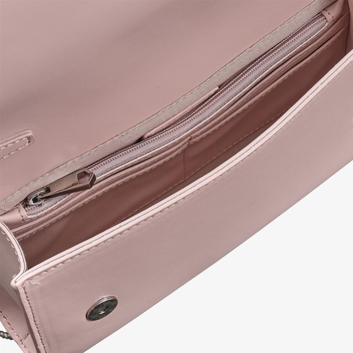 Capollini Pink Patent Leather Clutch Bag