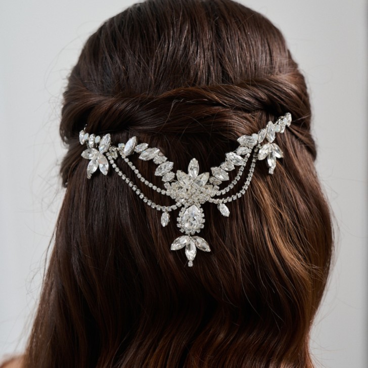Chatsworth Statement Kristall Hochzeit Kopfstück