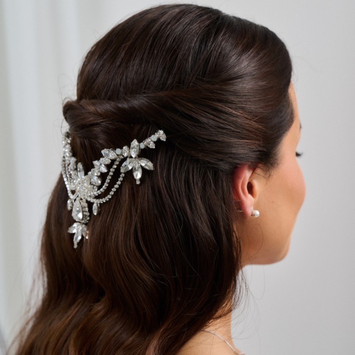 Chatsworth Statement Crystal Wedding Headpiece (Tête de mariage en cristal)