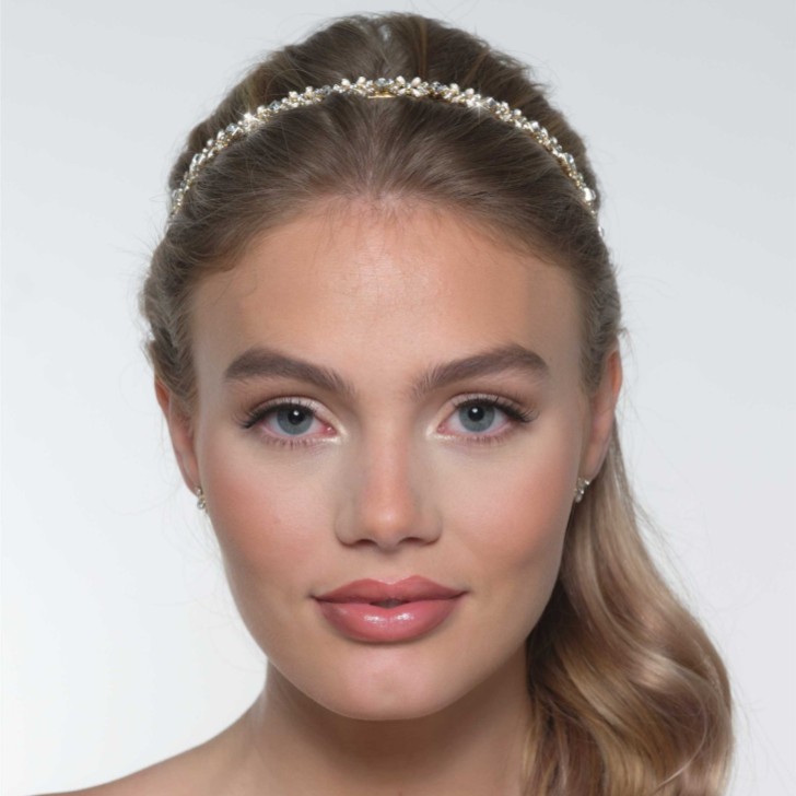 Clover Gold Dainty Floral Headband