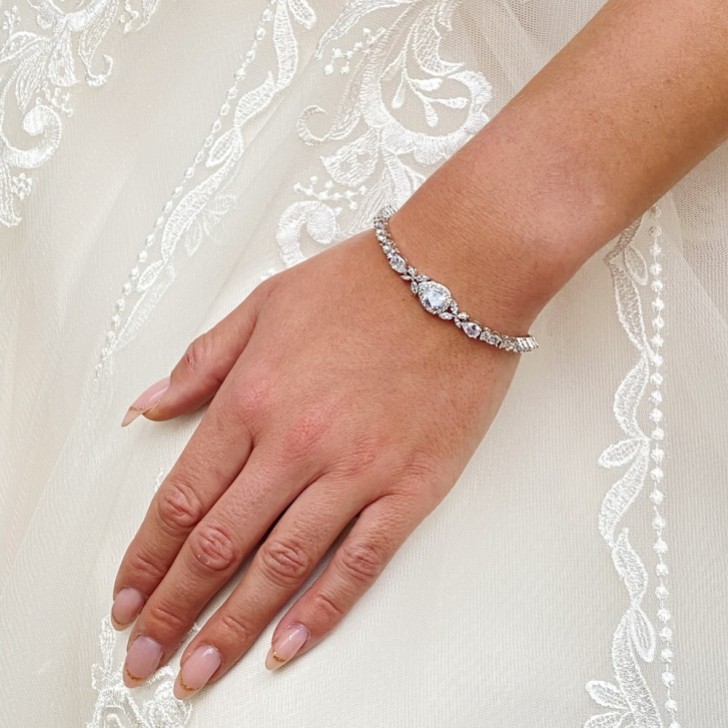 Dorchester Vintage Inspired Crystal Wedding Bracelet