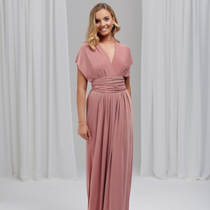 Emily Rose Dusky Pink Multiway Bridesmaid Dress (One Size)