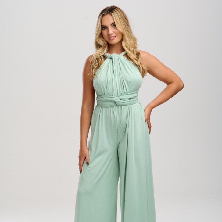 Emily Rose Mint Green Multiway Bridesmaid Jumpsuit (One Size)