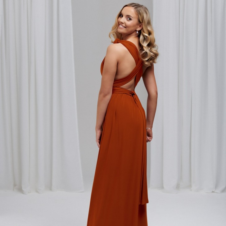 Emily Rose Rust Multiway Bridesmaid Dress (One Size)