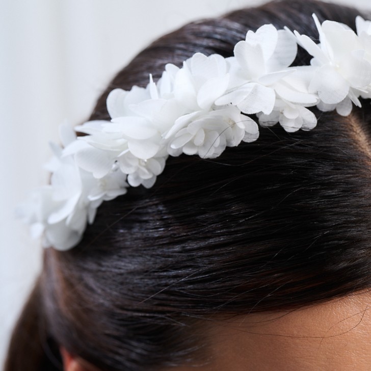 Floribunda Ivory Bridal Flower Headband