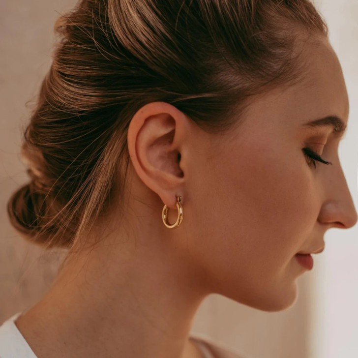 Freya Rose Gold Mini Hoop Earrings