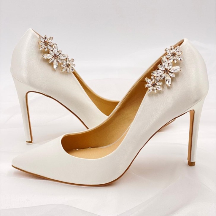 Horizon Gold Crystal Starburst Shoe Clips