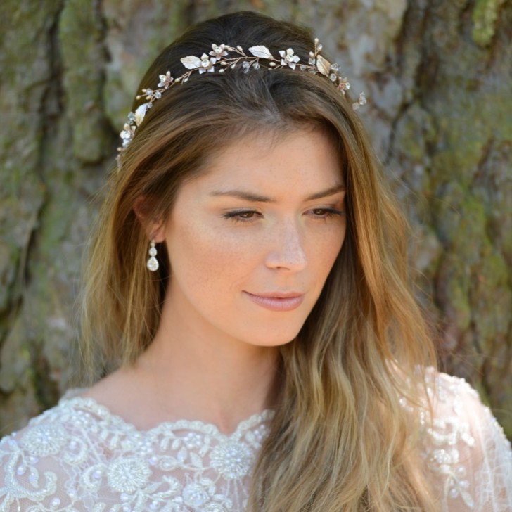Ivory and Co Gypsy Rose Gold Floral Hair Vine