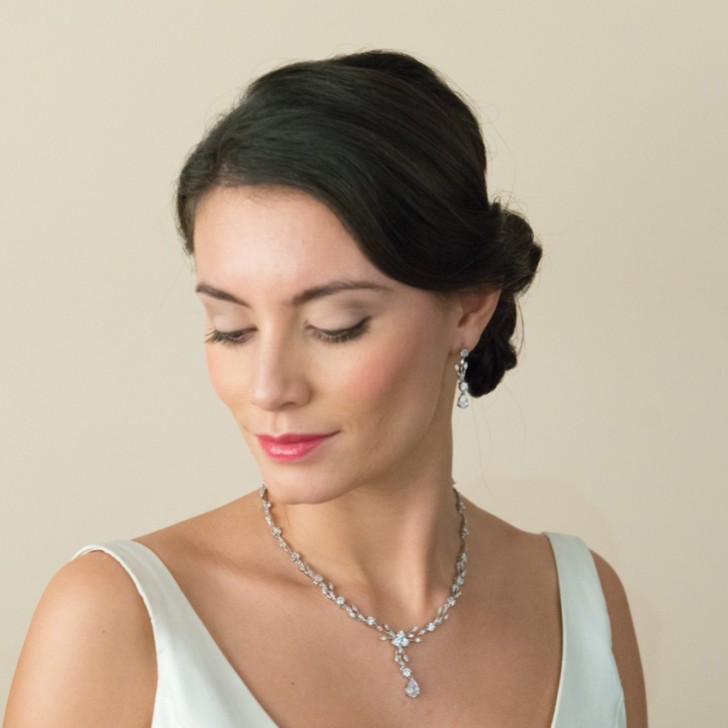 Ivory and Co Mayfair Vintage Inspired Crystal Drop Wedding Earrings