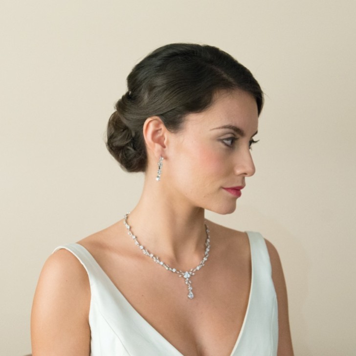 Ivory and Co Mayfair Vintage Inspired Crystal Wedding Necklace