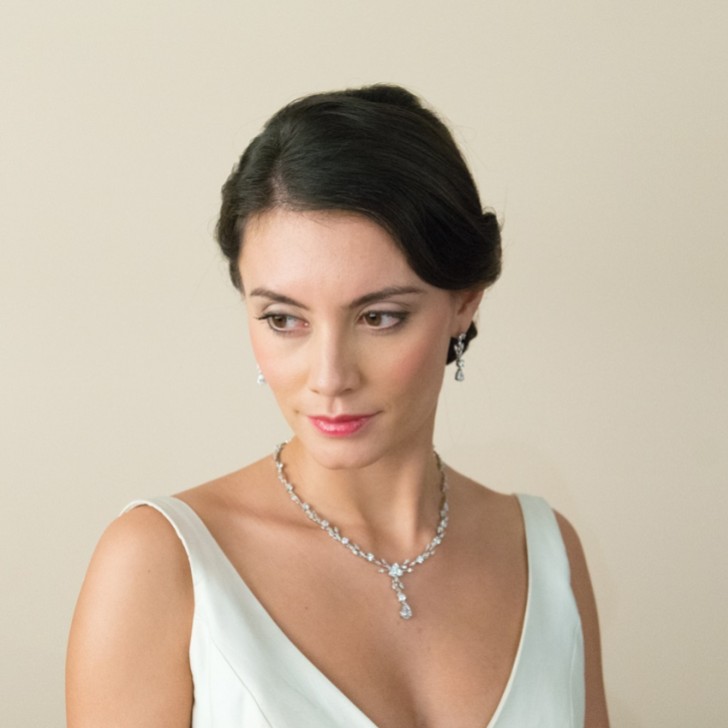 Ivory and Co Mayfair Vintage Inspired Crystal Wedding Necklace